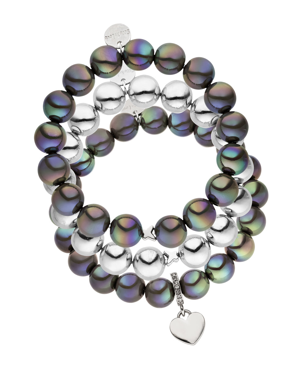 Armband Set Shadow Glow Silber