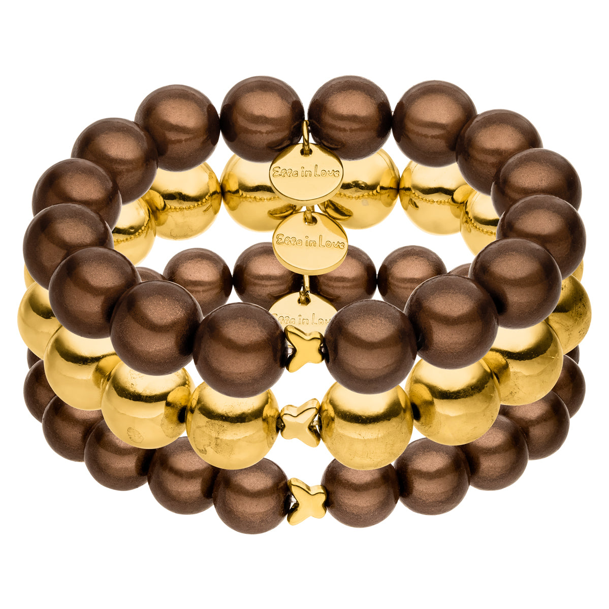 Armband Set Mocca Gold