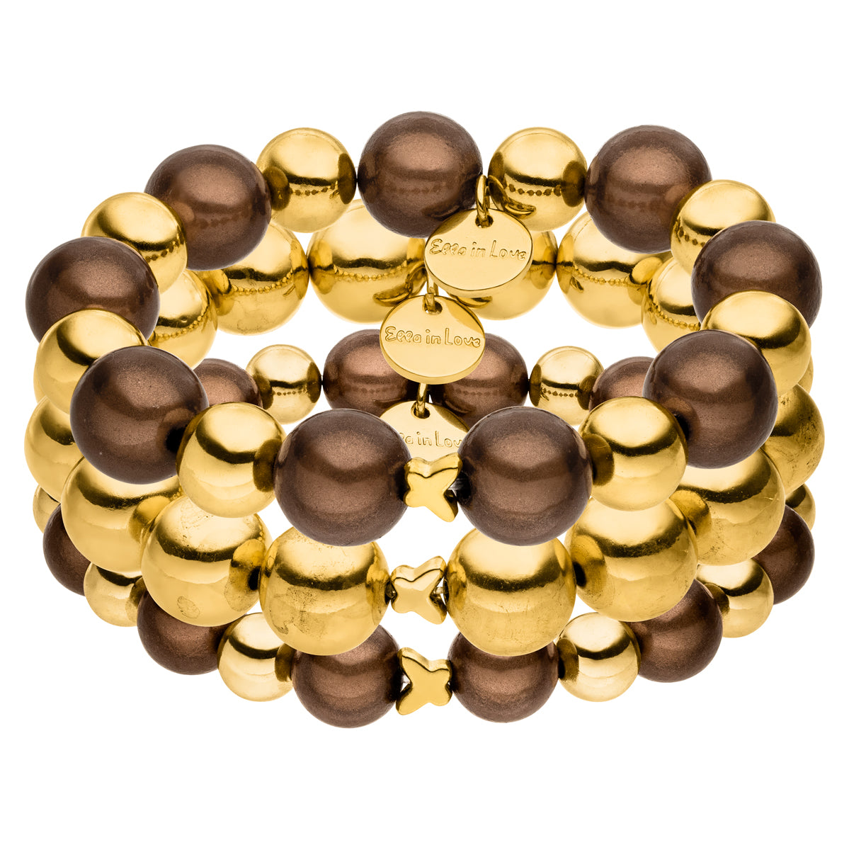 Armband Set Mocca Mousse Gold Trio