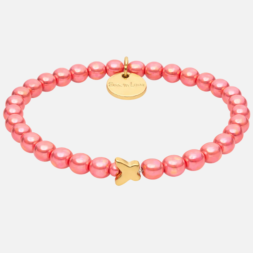 Perlenarmband Fine Koralle mit 3D Intensiv Glow Effekt