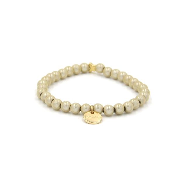 Perlenarmband Champagner