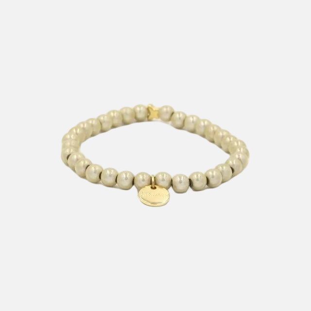 Perlenarmband Champagner Fine mit 3D Matt Glow Effekt