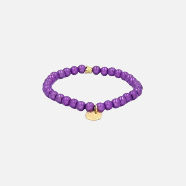 Perlenarmband Helllila Fine mit 3D Matt Glow Effekt