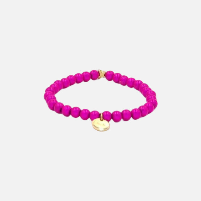 Perlenarmband Pink Fine mit 3D Matt Glow Effekt