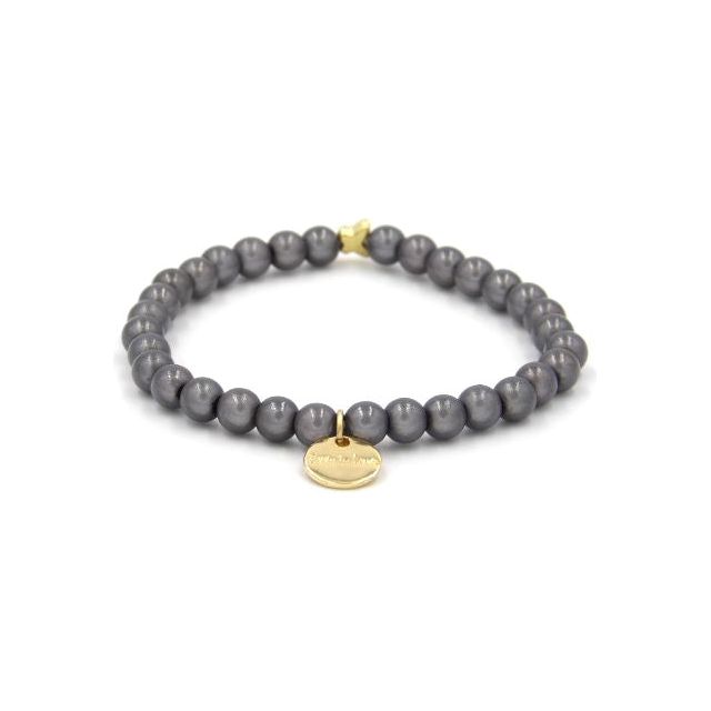 Perlenarmband Taupe – Mini