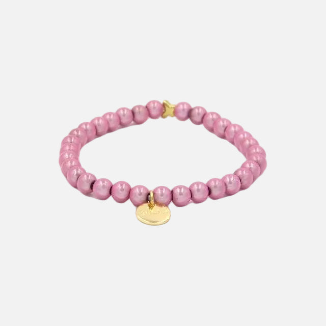 Perlenarmband Rosa Fine mit 3D Matt Glow Effekt