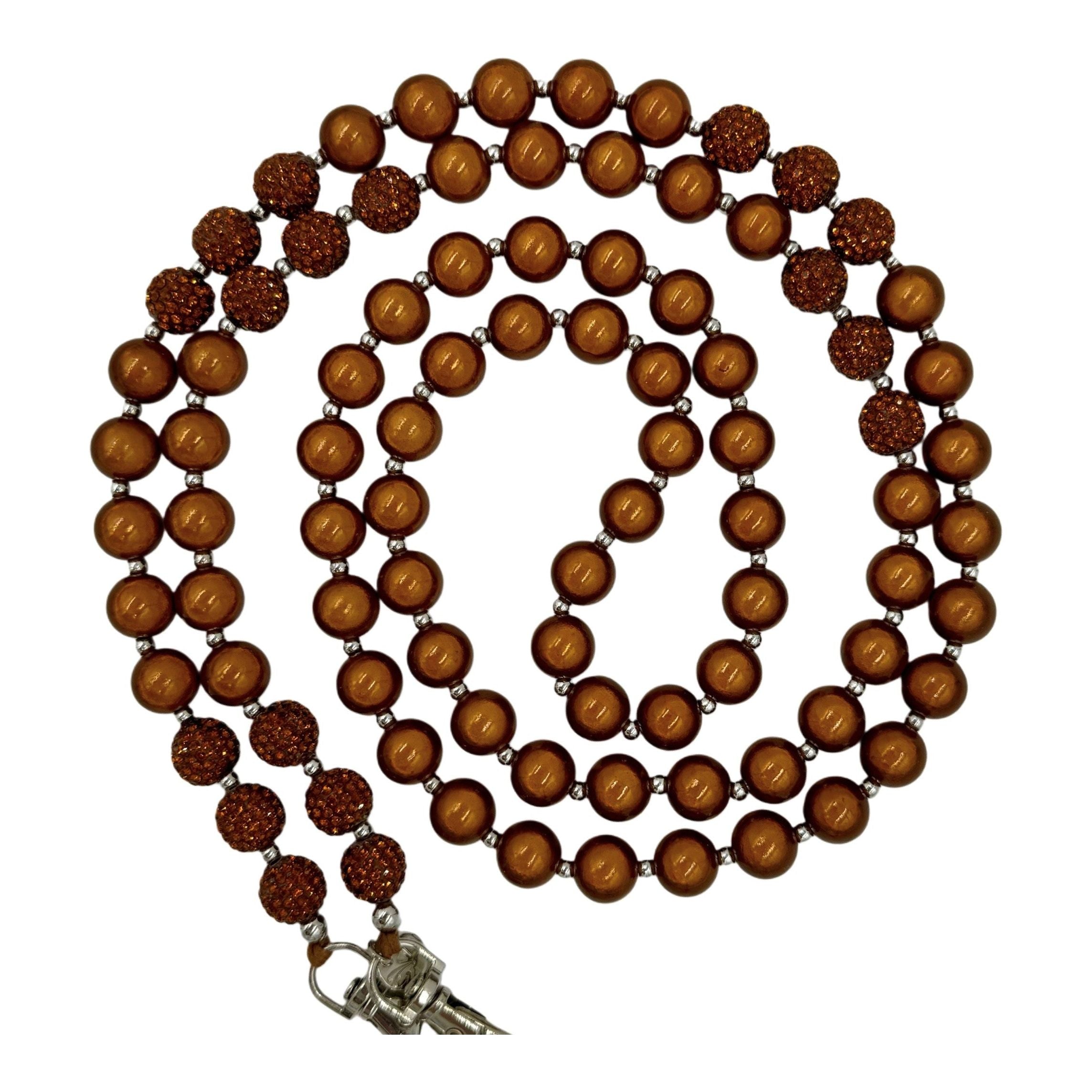 Handykette Copper mit Glitzerperle