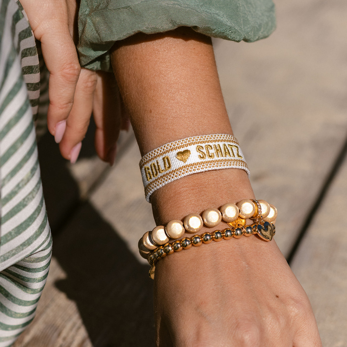 Überraschungs-Paket – 5 Stoffarmbänder