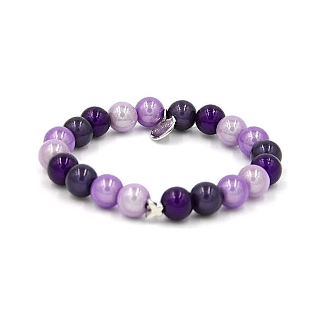 Perlenarmband Orchidee Mixed