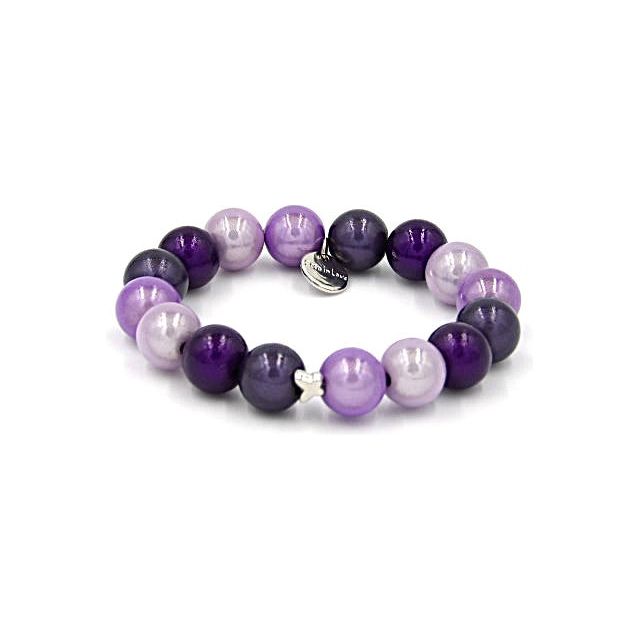 Perlenarmband Orchidee Mixed