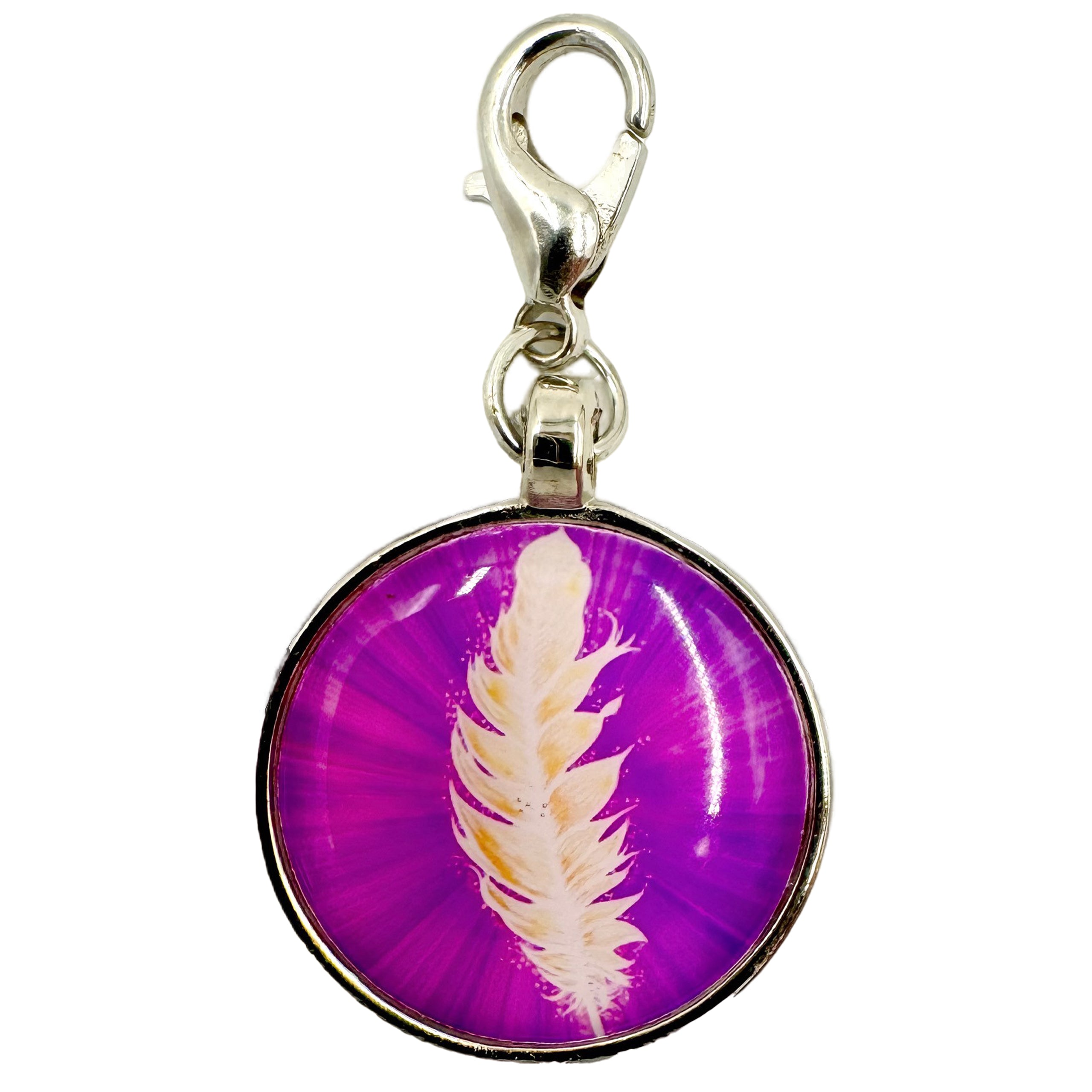 Charm-Anhänger Engelfeder der Kraft