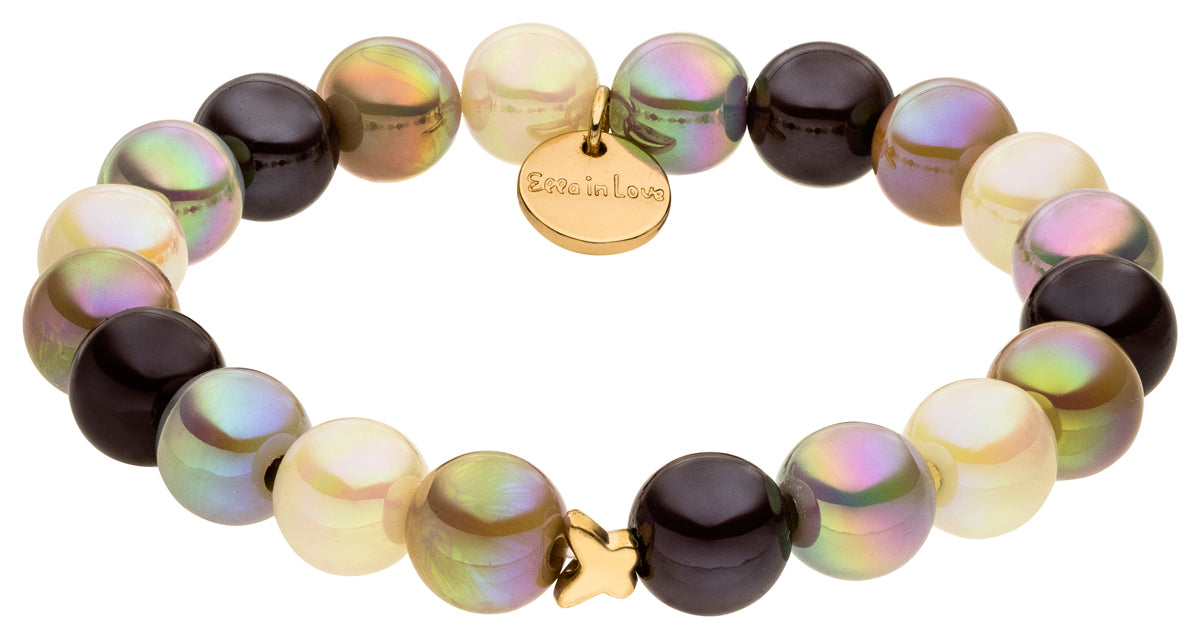 Perlenarmband Toffee mixed