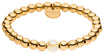 Perlenarmband Gold Deluxe mit champagner glow perle
