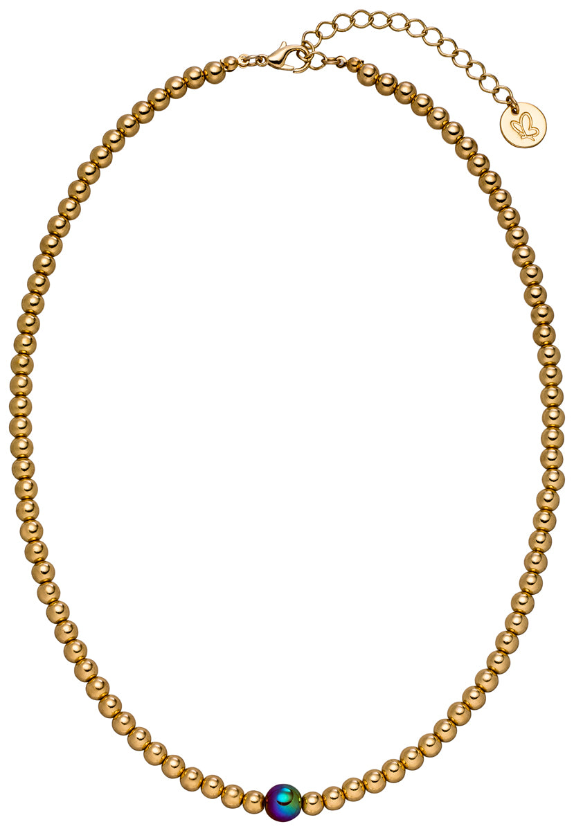 Halskette mit mocha glow perle