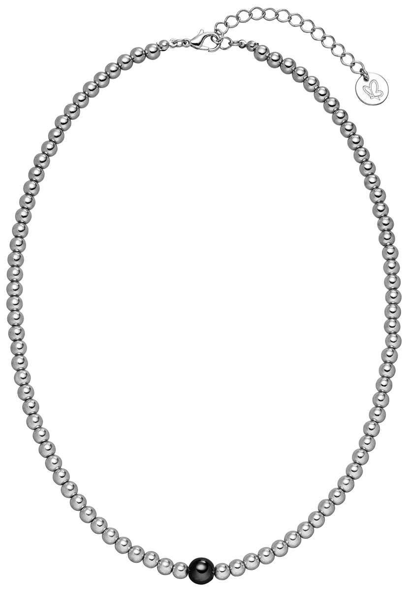Halskette mit midnight glow perle