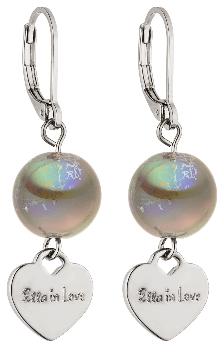 Ohrring mit silver glow perle