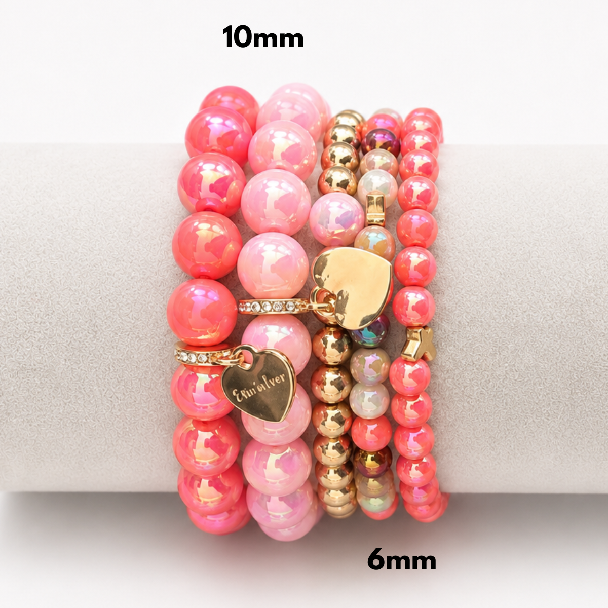 Perlenarmband Paket Rosa Mix 5 teilig | Holiday Season