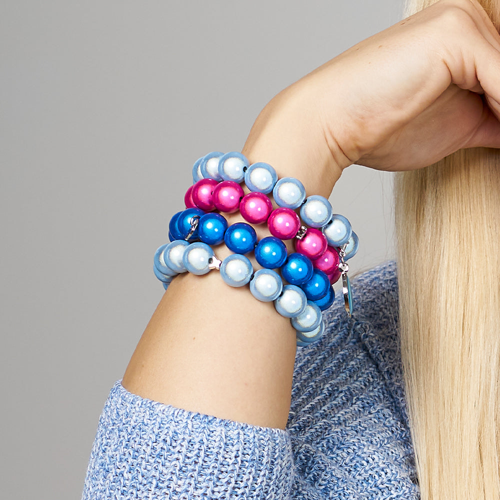 Perlenarmband Pink Cosmos