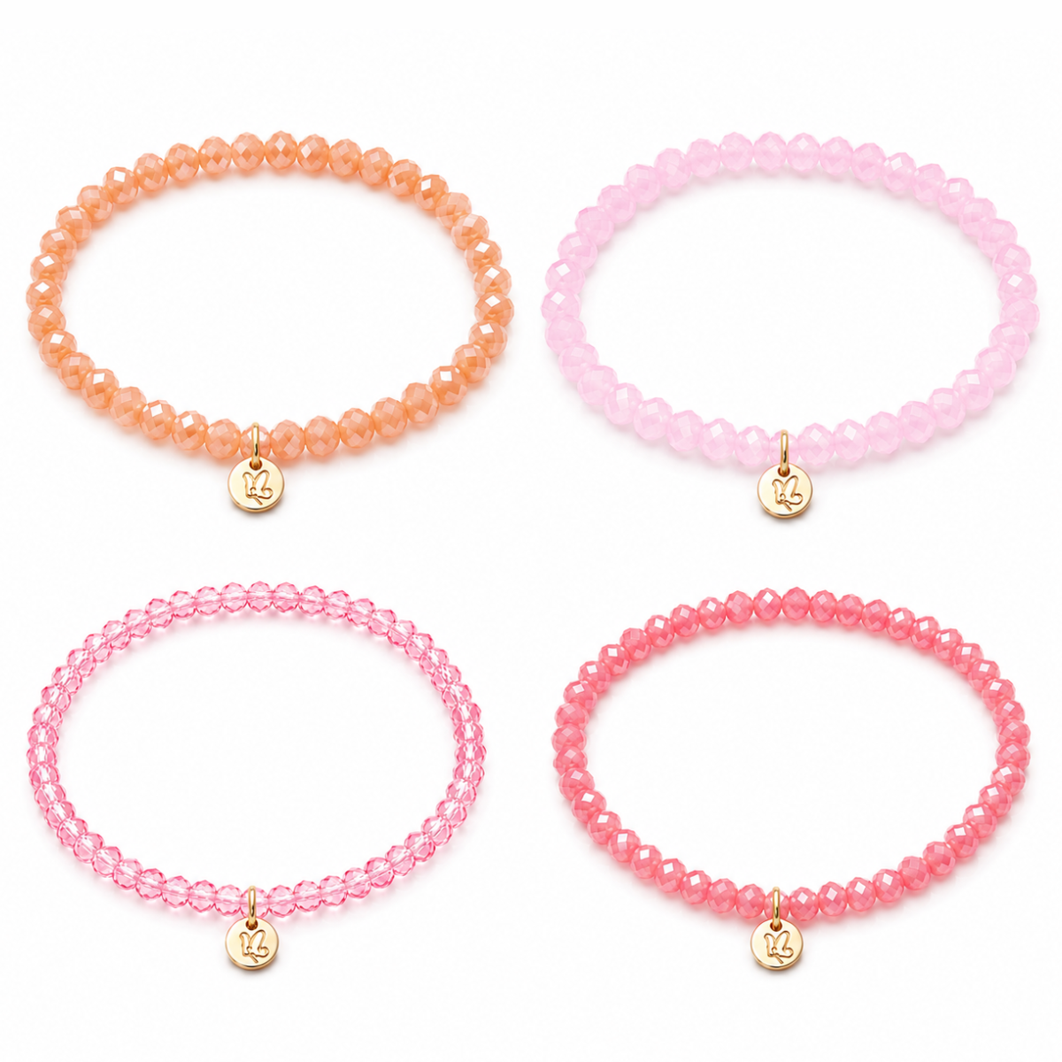 Perlenarmband Set Rosa Mix | Wasserfest