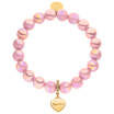 Perlenarmband mit Herz Rosado 10mm
