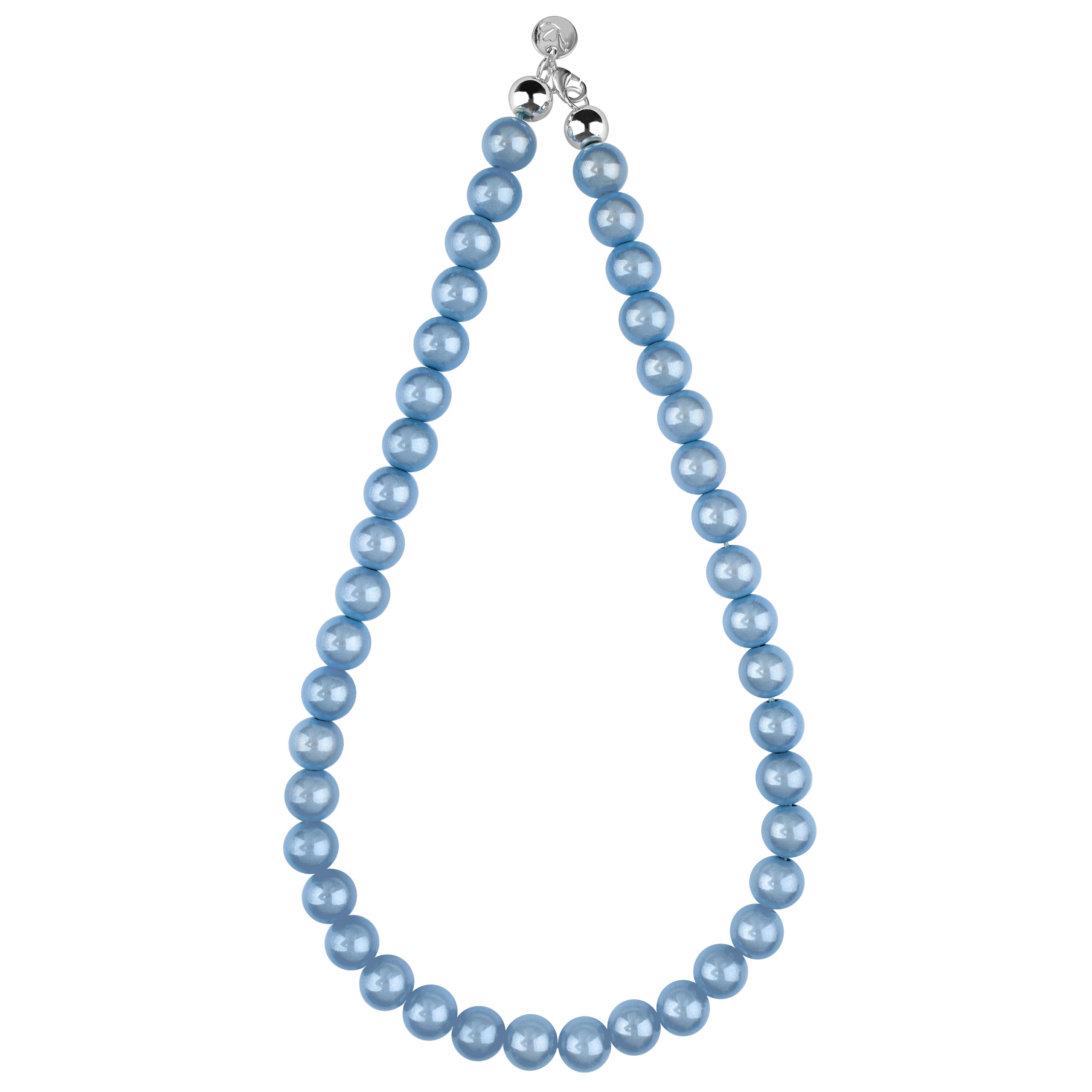 Perlenhalskette Blue Sky – Kurz