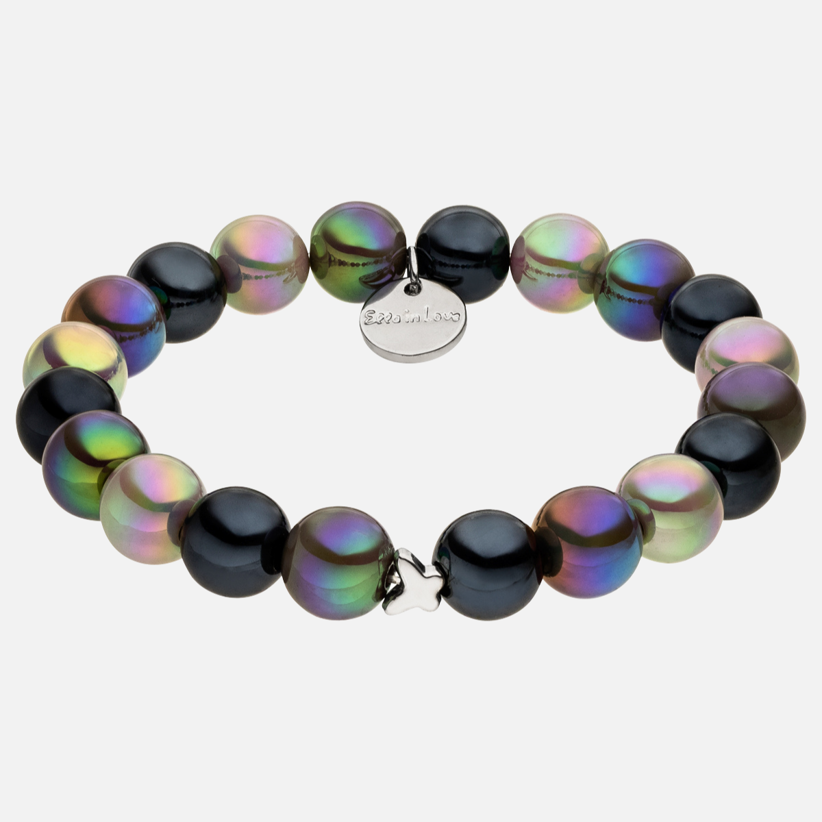 Perlenarmband Multi Schwarz mit 3D Intensiv Glow Effekt