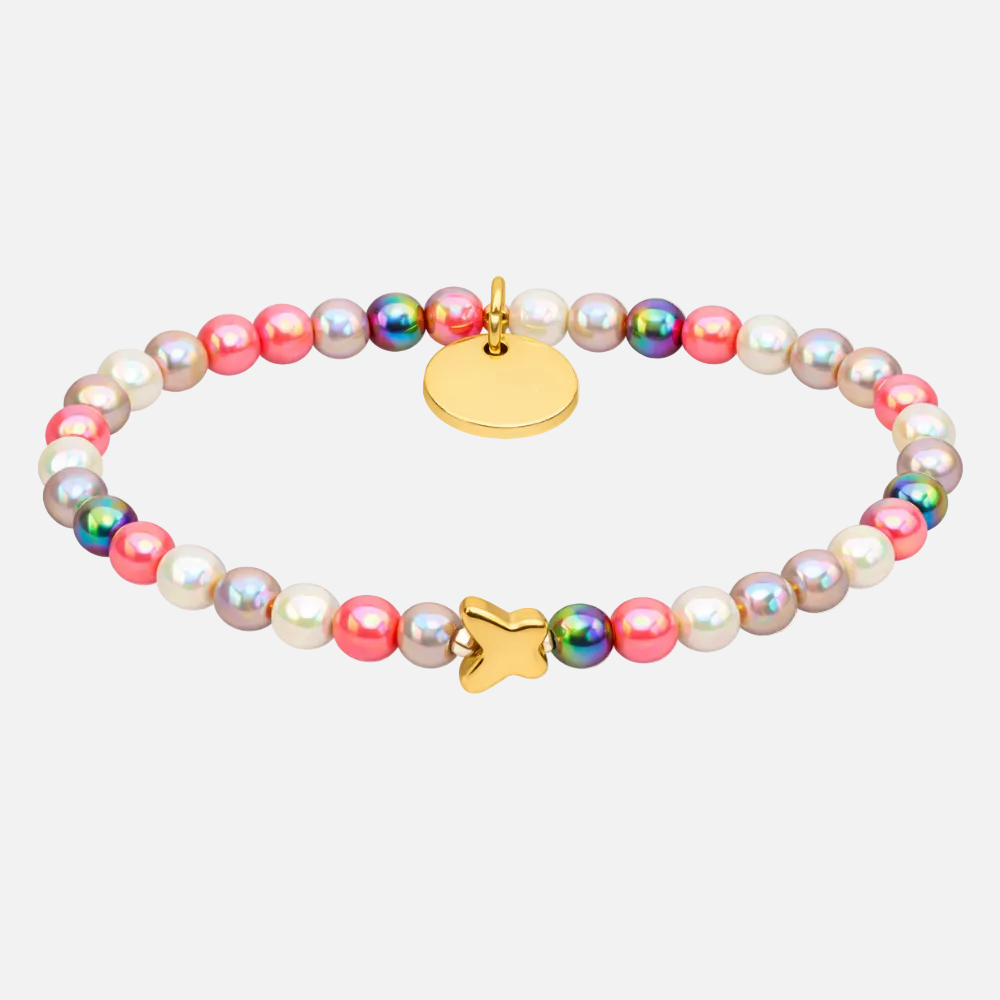 Perlenarmband Fine Multi Koralle mit 3D Intensiv Glow Effekt