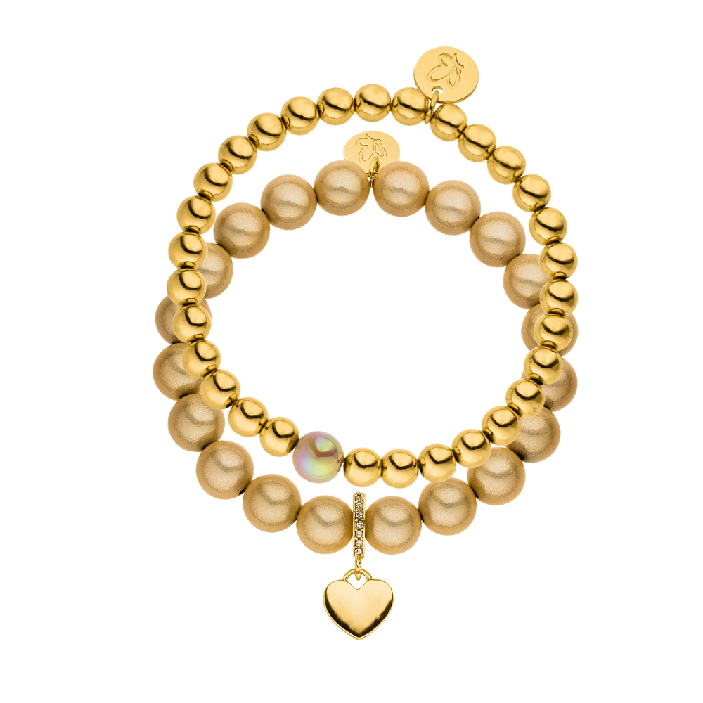 Armband Set Banana Champagner