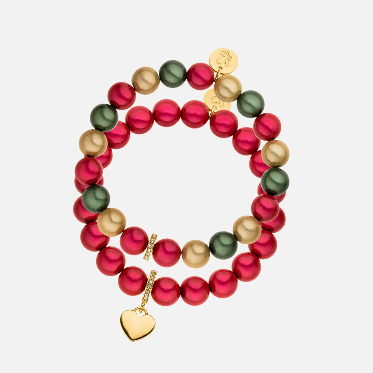 Berry Multicolor Perlenarmband Set – Matt Glow Classic