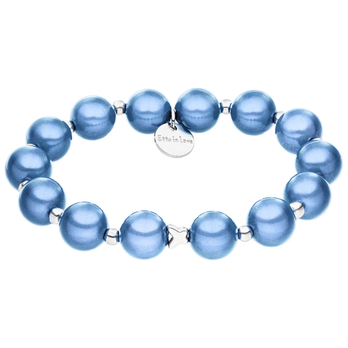 Perlenarmband Chambray Blue