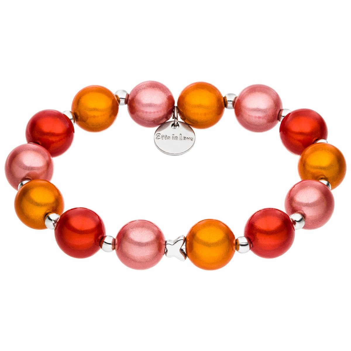Perlenarmband Sun-Orange & Fiesta & Desert Flower