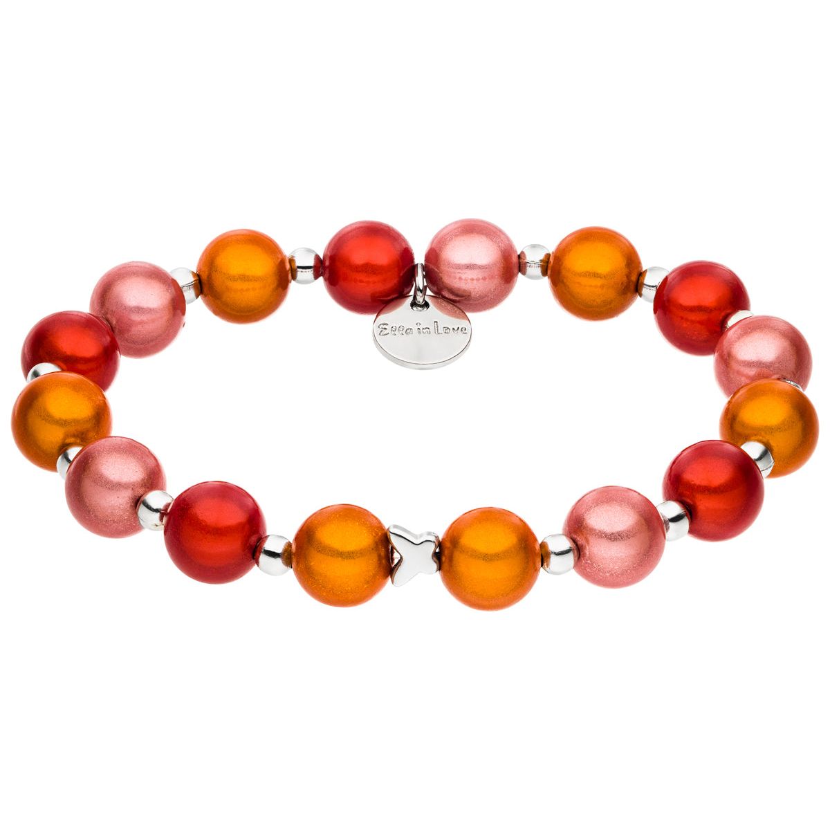 Perlenarmband Sun-Orange & Fiesta & Desert Flower