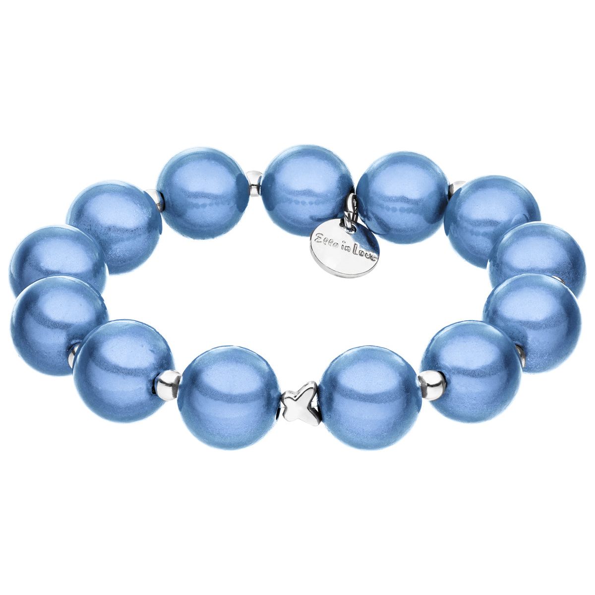 Perlenarmband Chambray Blue