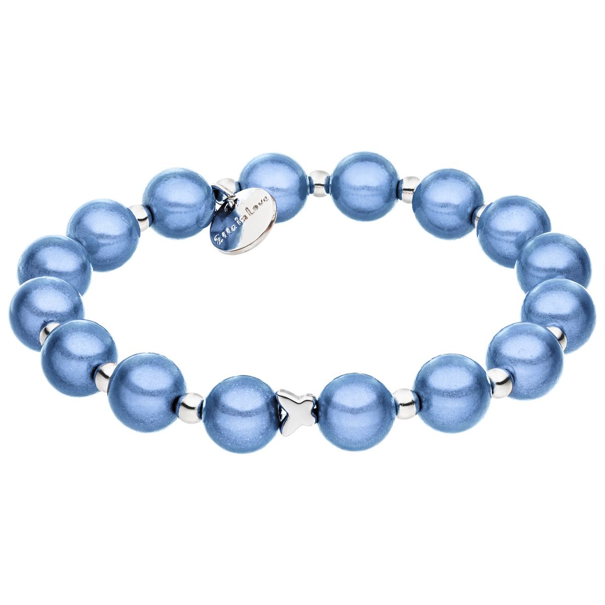 Perlenarmband Chambray Blue