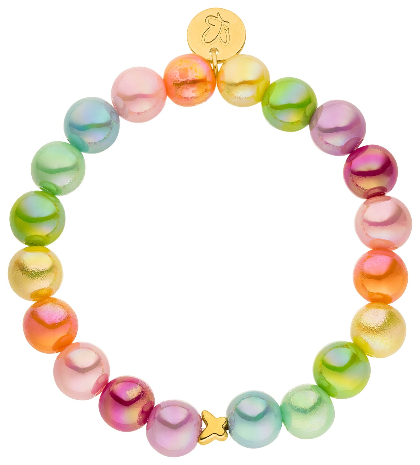 Perlenarmband Bunt mit 3D Intensiv Glow Effekt
