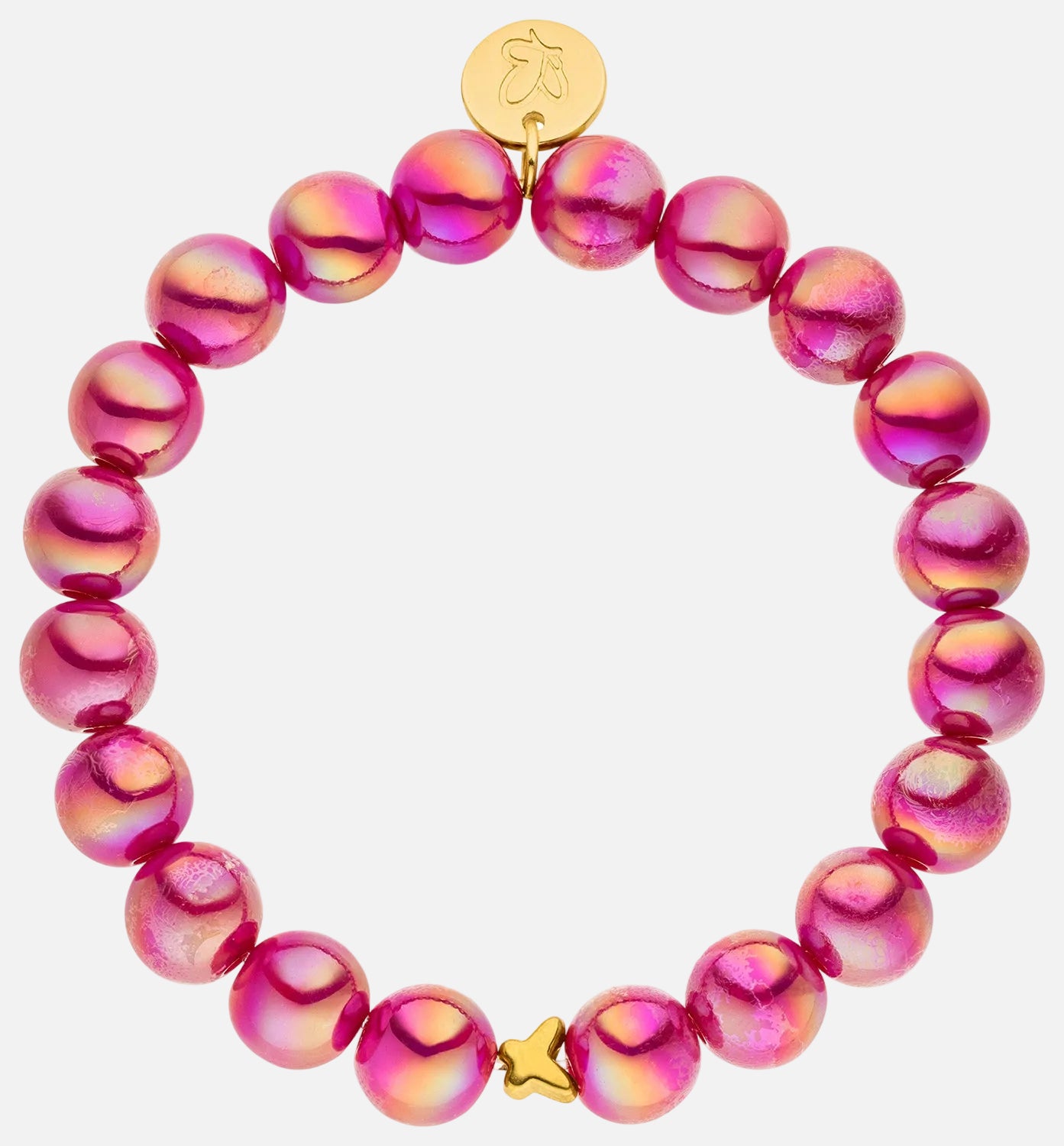 Perlenarmband Pink mit 3D Intensiv Glow Effekt