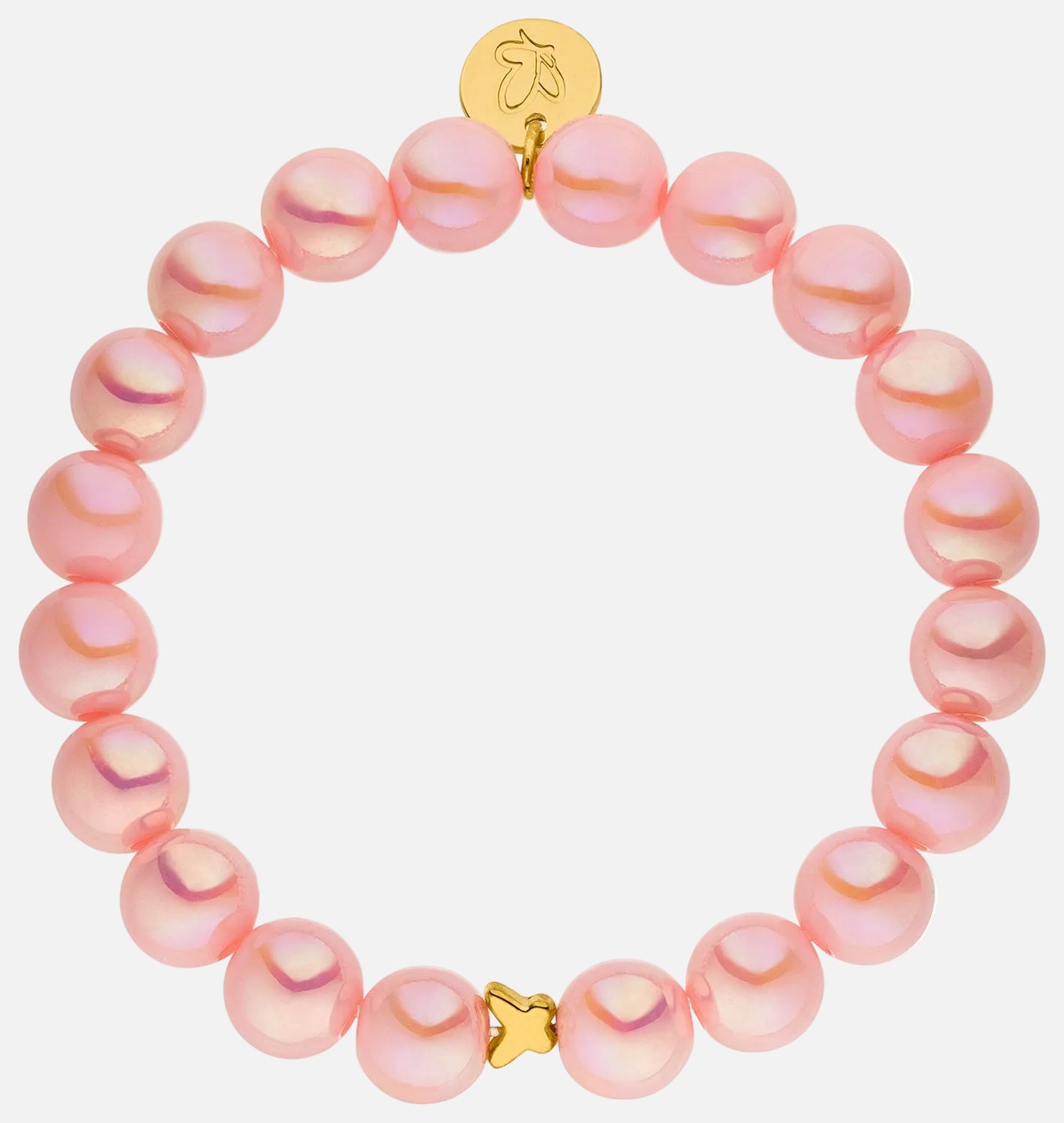 Perlenarmband Rosa mit 3D Intensiv Glow Effekt