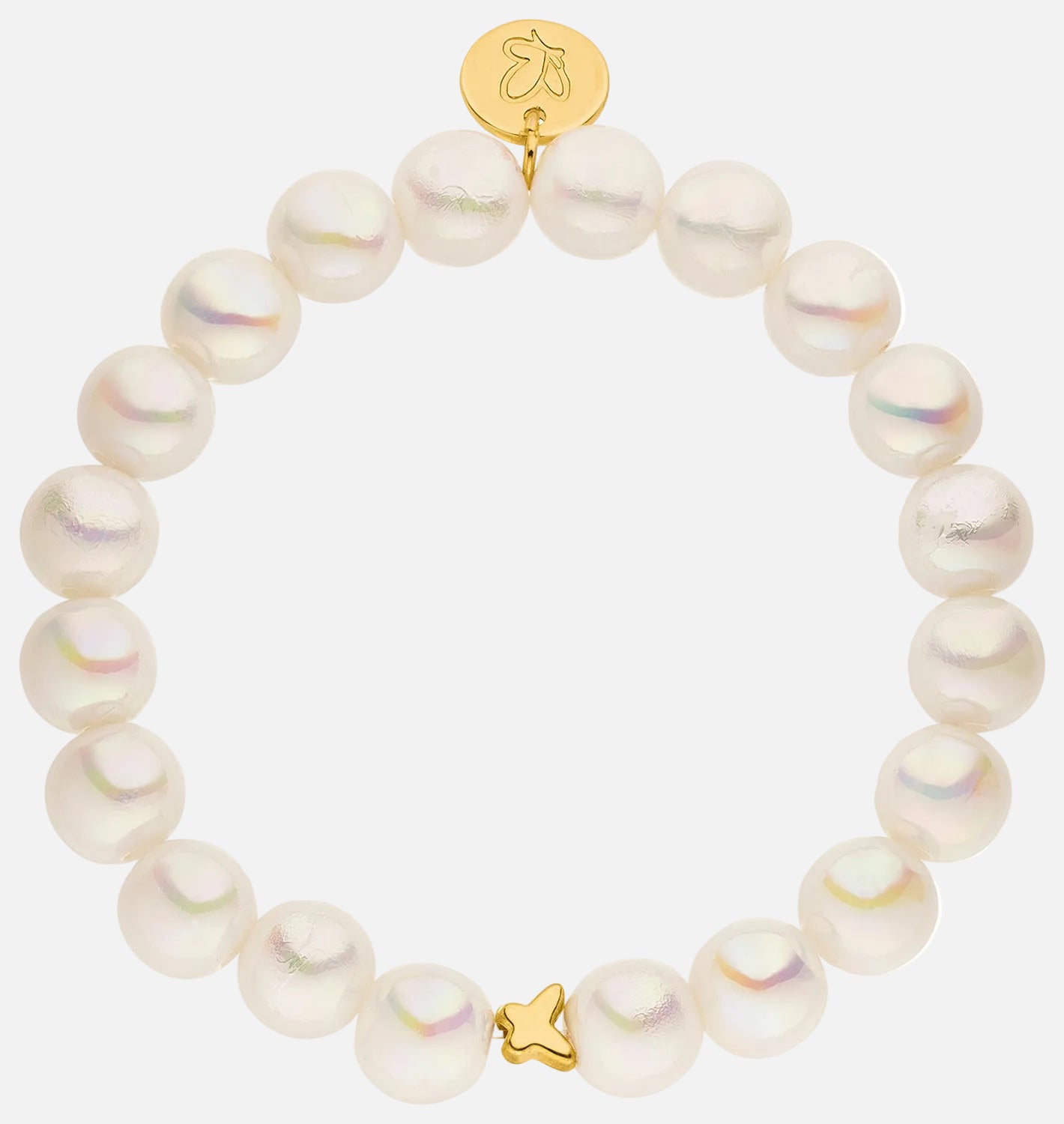 Perlenarmband Weiß mit 3D Intensiv Glow Effekt