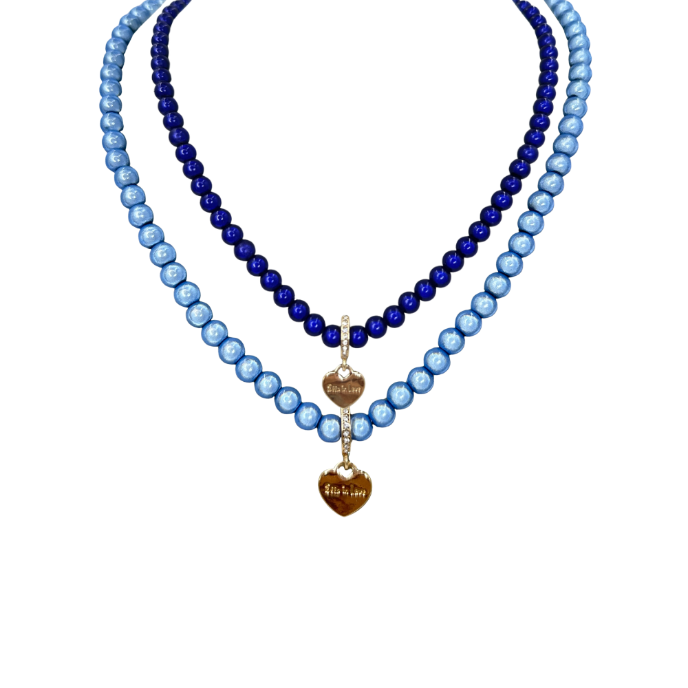 Halsketten Set hellblau