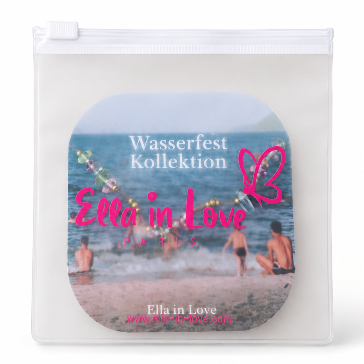 Perlenhalskette Edelstahl Pastell Bunt | Wasserfest