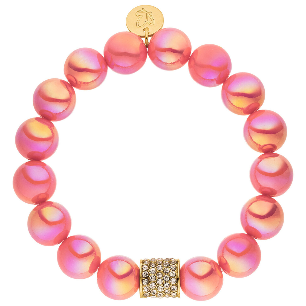 Perlenarmband Deluxe Coralle 12mm