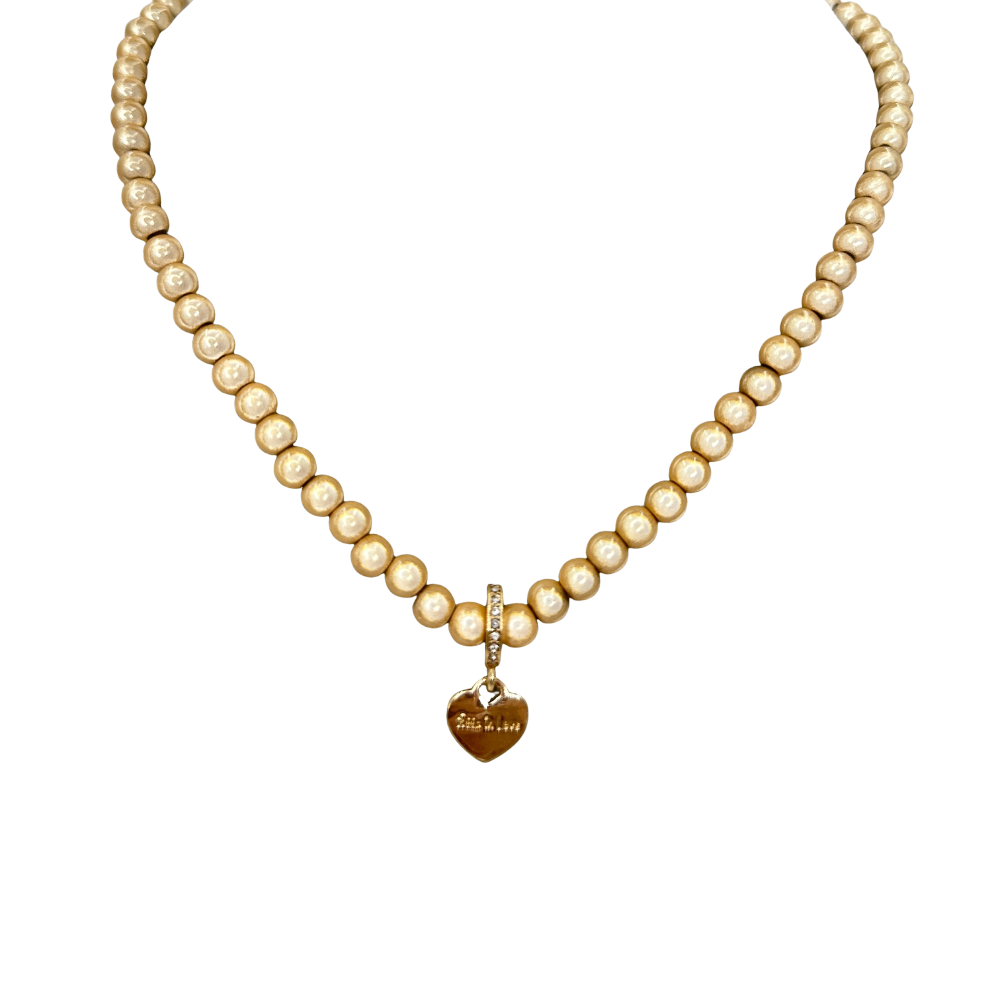 Halskette Fine 6mm Banana Champagner