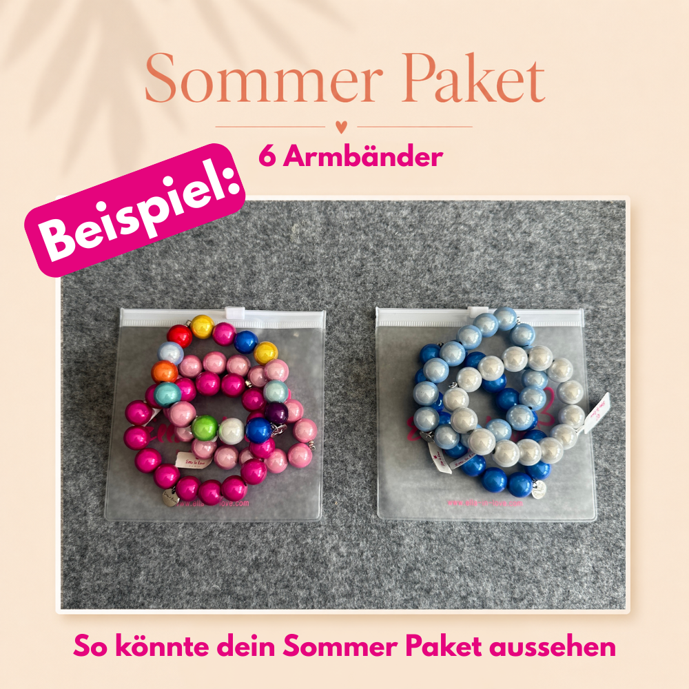 Nur heute: Sommer Paket – 6 Armbänder | Bestes Angebot