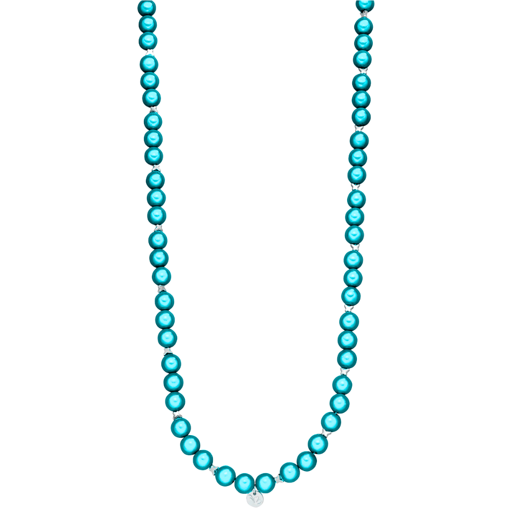 Perlenkette Türkis – Lang