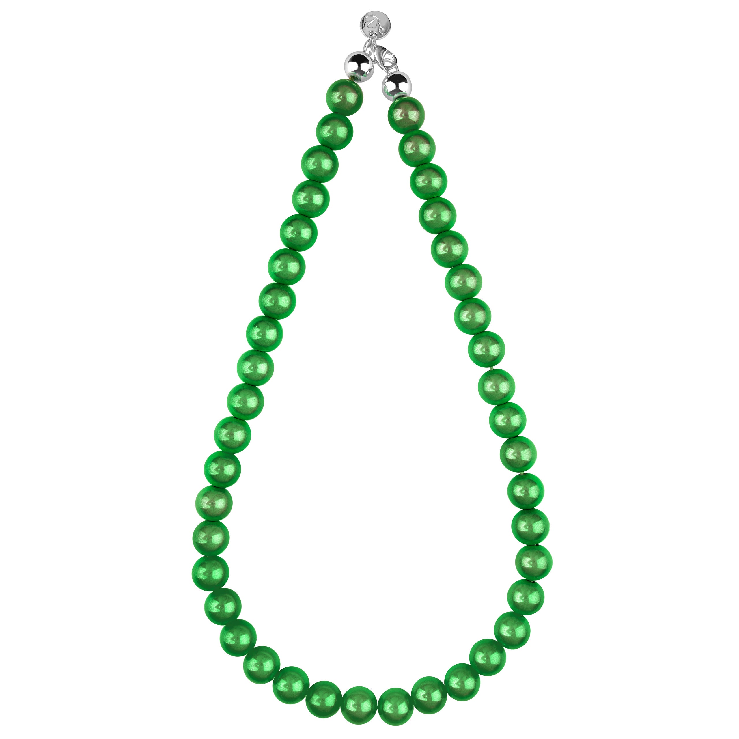 Perlenhalskette Classic Green – Kurz