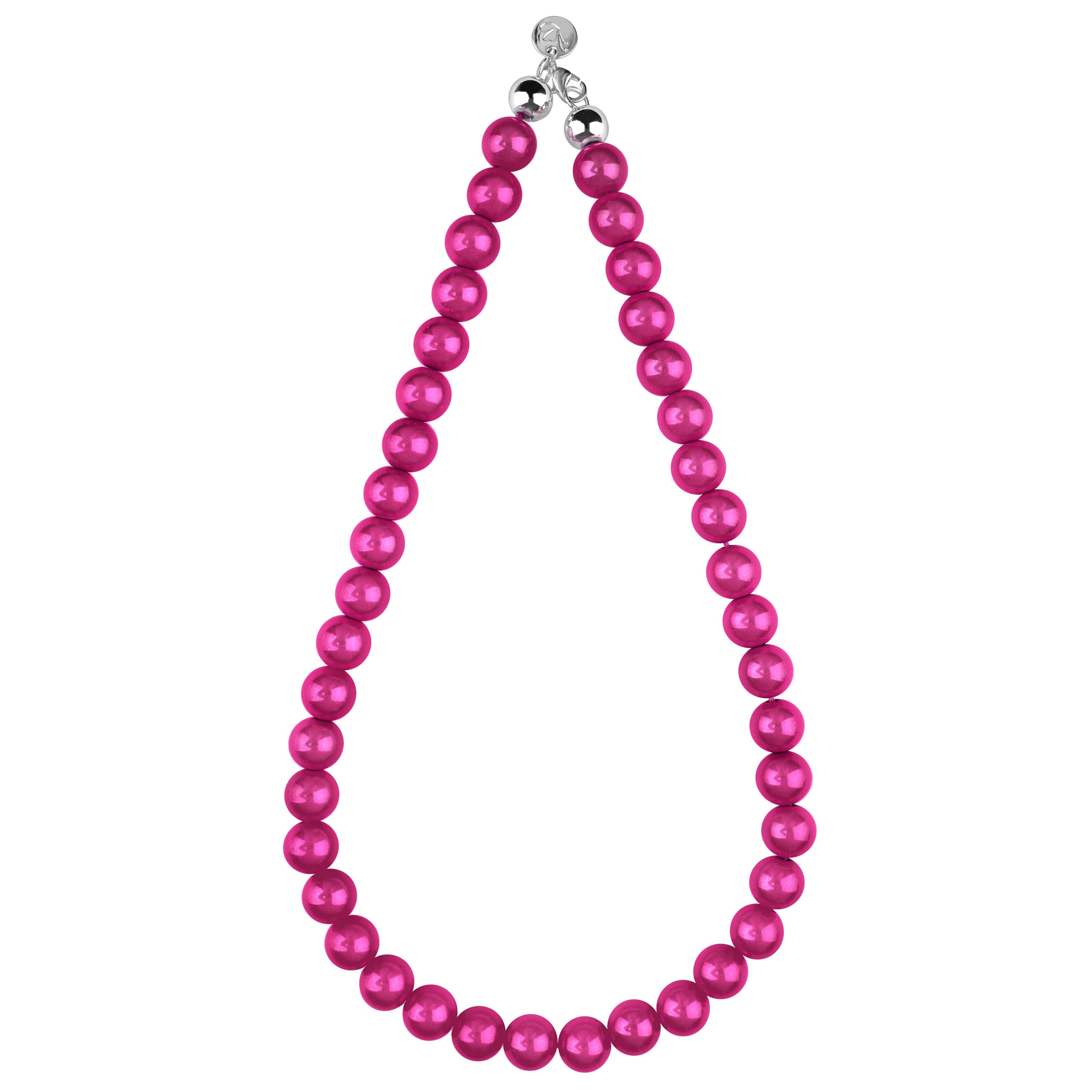 Perlenhalskette Pink Cosmos – Kurz