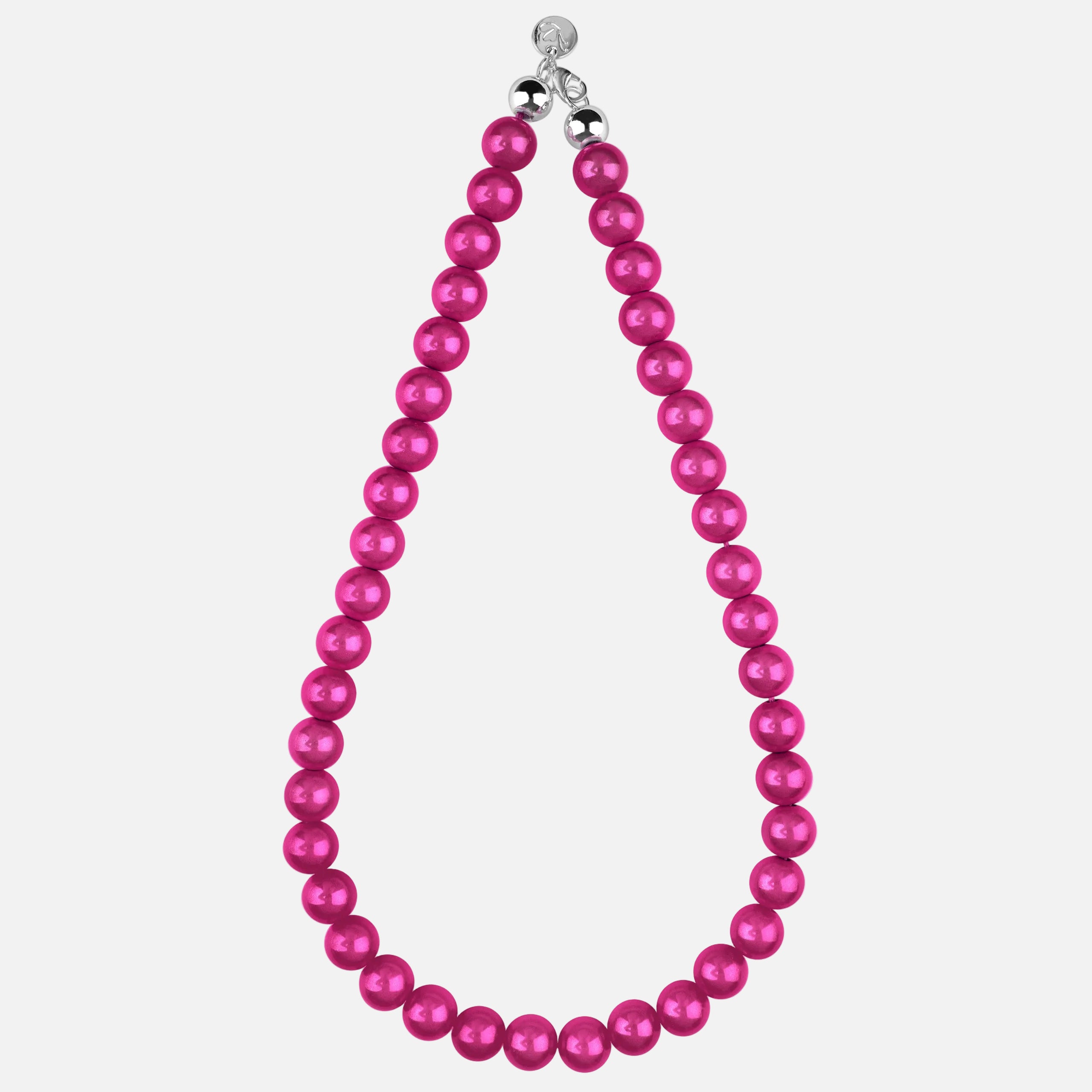 Perlenhalskette 12mm Pink