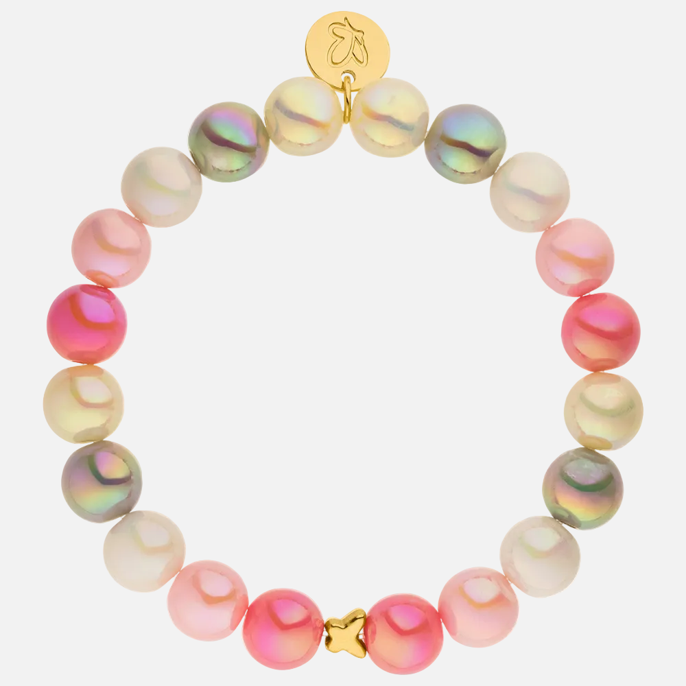 Perlenarmband Classic Multi Rosa mit 3D Intensiv Glow Effekt