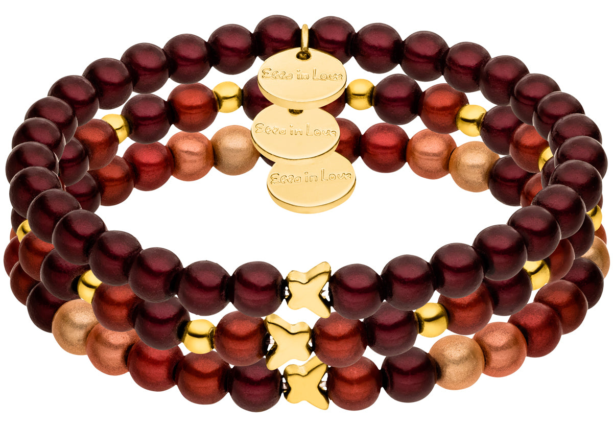 Armband-Set – Burgundy Rouge Deluxe