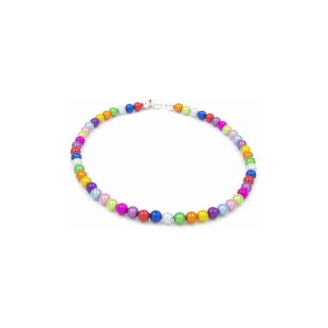 Perlenhalskette Colors of the Summer – Kurz mit Magnetverschluss
